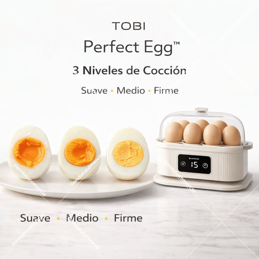 TOBI Perfect Egg™ - Cocedor Inteligente de Huevos