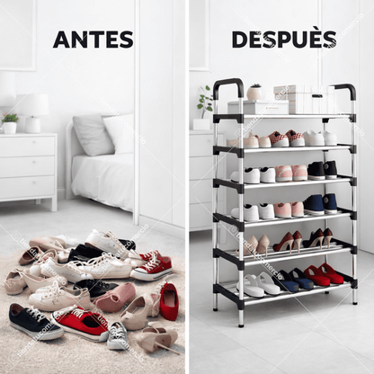 Zapatero RACK 6 niveles 20 pares + Envío Gratis
