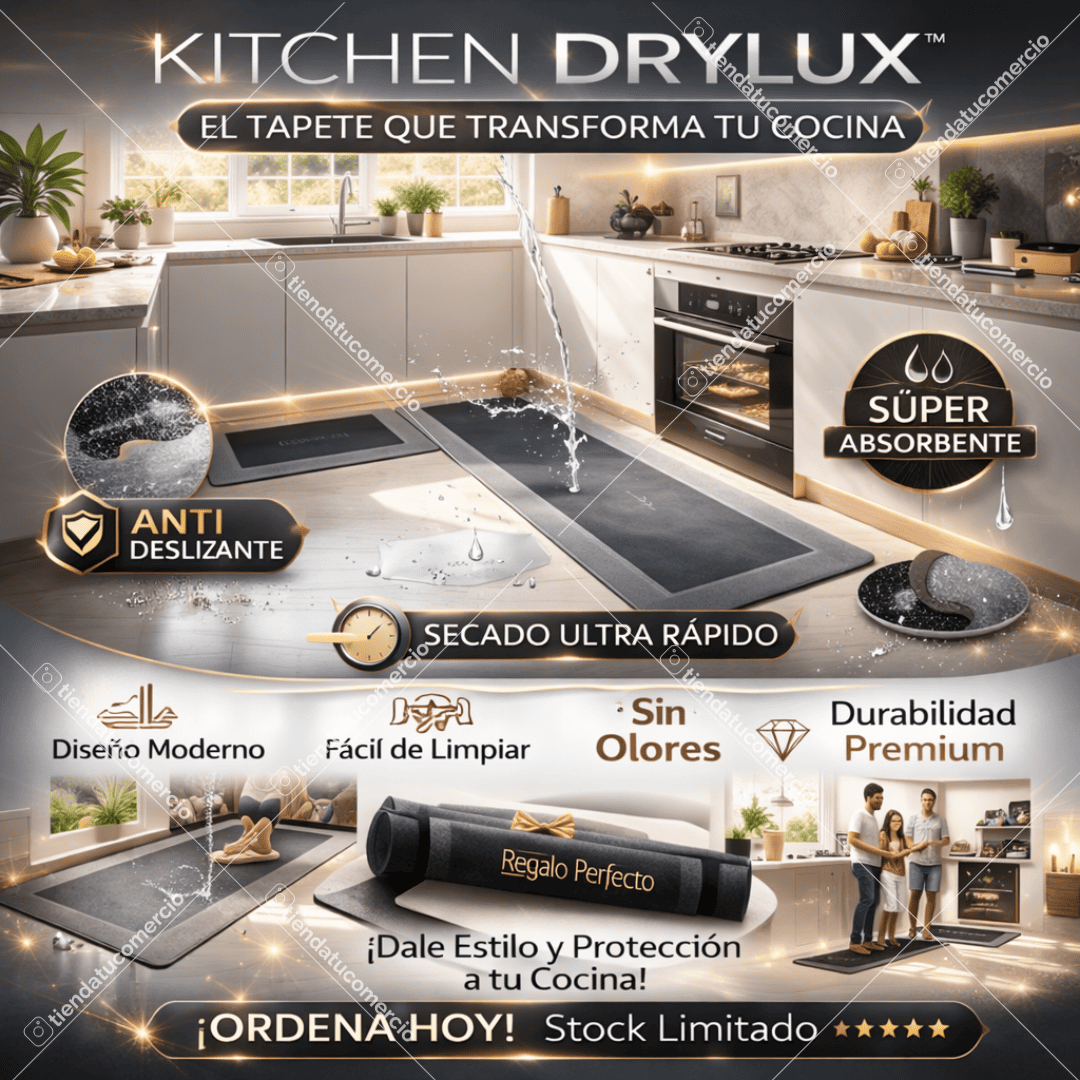 KITCHEN DRYLUX™ — Tapetes Ultra Absorbentes Antideslizantes