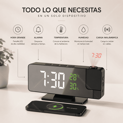 ZENOVA™ — Reloj Despertador Digital LED