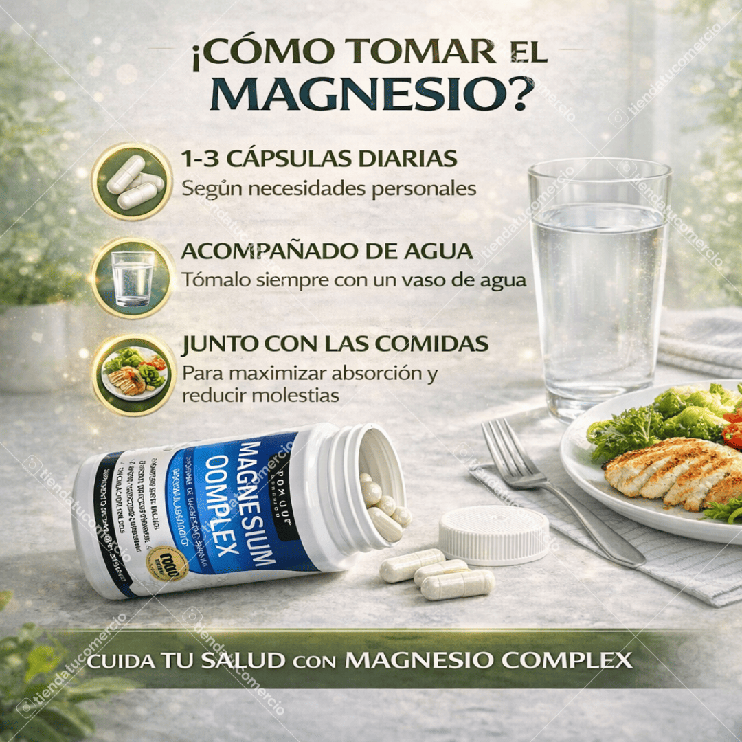 Magnesio Complex 8 Tipos | Energía, Descanso Profundo y Salud Muscular