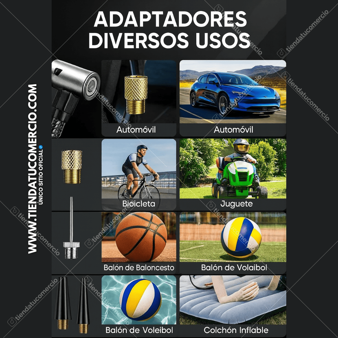 Kit Iniciador de Batería Multifuncional: 4 en 1