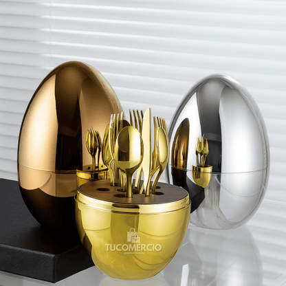 Set de cubiertos en Acero Inoxidable 24 PIEZAS