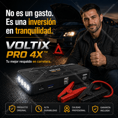 VOLTIX PRO 4X™  – Kit de Emergencia Automotriz 4 en 1