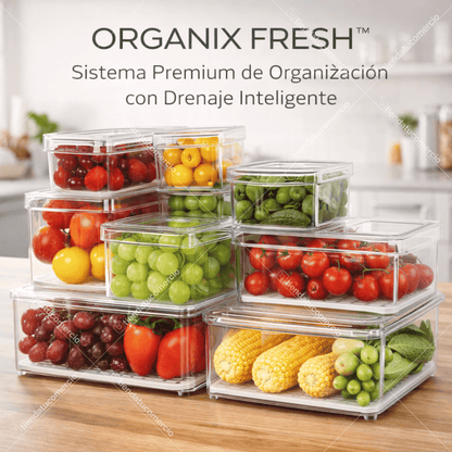 ORGANIX FRESH™ — Sistema de Organización con Drenaje inteligente x7