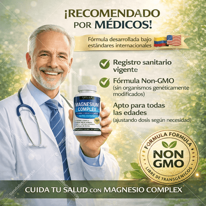 Magnesio Complex 8 Tipos | Energía, Descanso Profundo y Salud Muscular