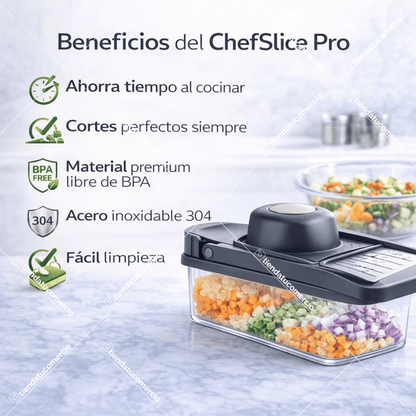 CHEFSLICE PRO™ - Sistema Profesional de Corte Multifunción
