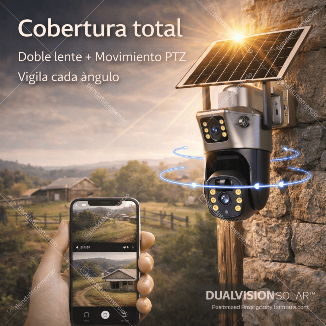 DUALVISION SOLAR™ — Cámara solar 4G Inteligente