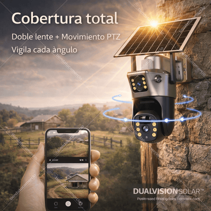 DUALVISION SOLAR™ — Cámara solar 4G Inteligente