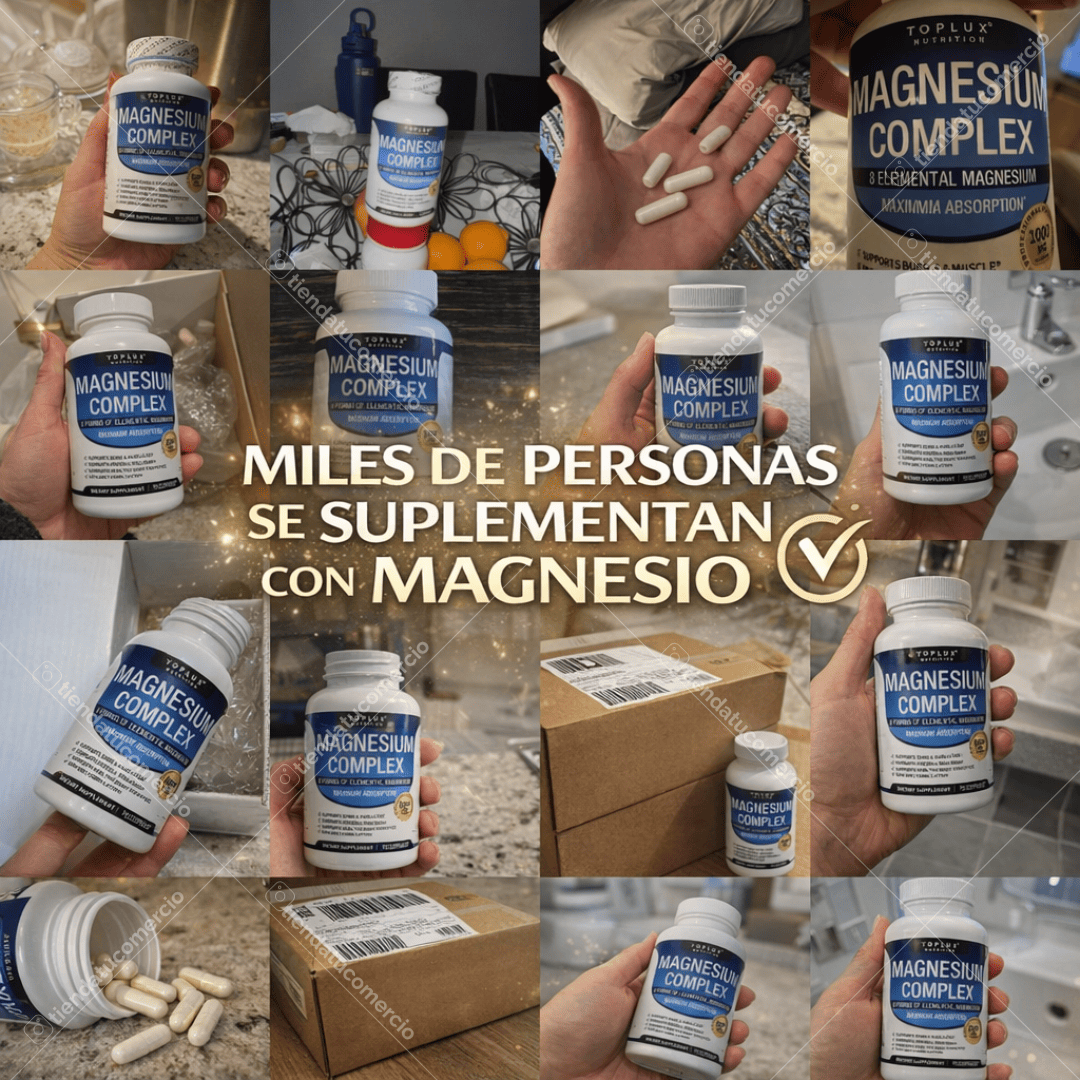 Magnesio Complex 8 Tipos | Energía, Descanso Profundo y Salud Muscular