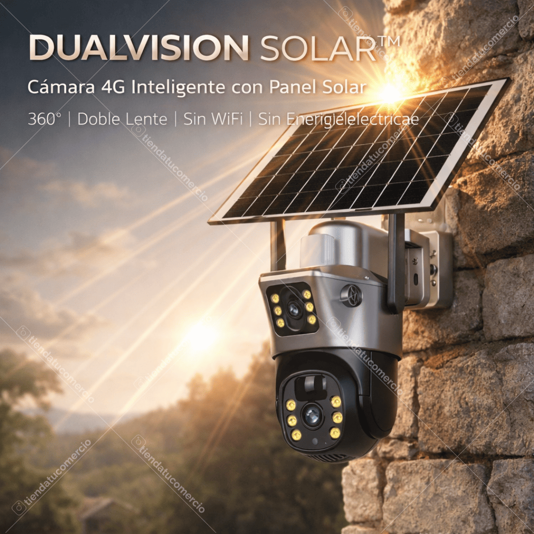 DUALVISION SOLAR™ — Cámara solar 4G Inteligente