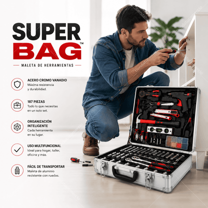 SUPER BAG™ - Maleta de herramientas +800 piezas