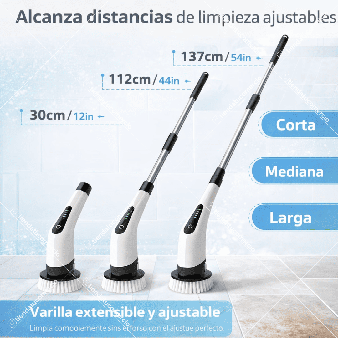 Cepillo limpiador extensible 9 en 1 Inalambrico