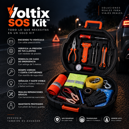 Voltix SOS Kit™ - Kit de emergencia de carretera