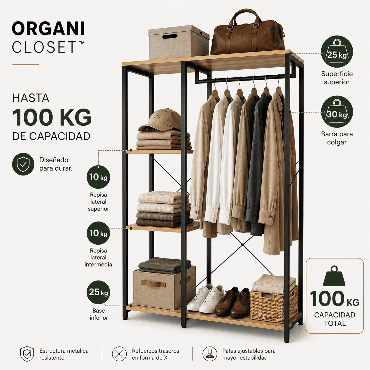 ORGANI CLOSET™ - SISTEMA DE ORGANIZACION DE ROPA