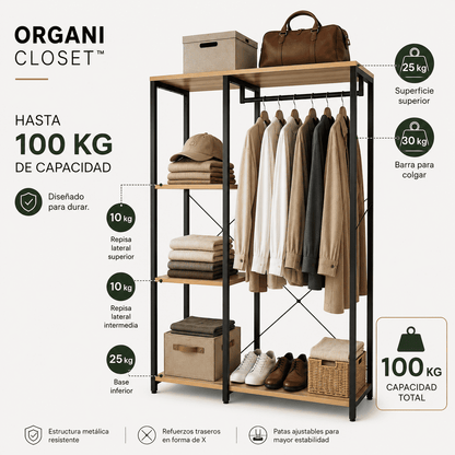 ORGANI CLOSET™ - SISTEMA DE ORGANIZACION DE ROPA