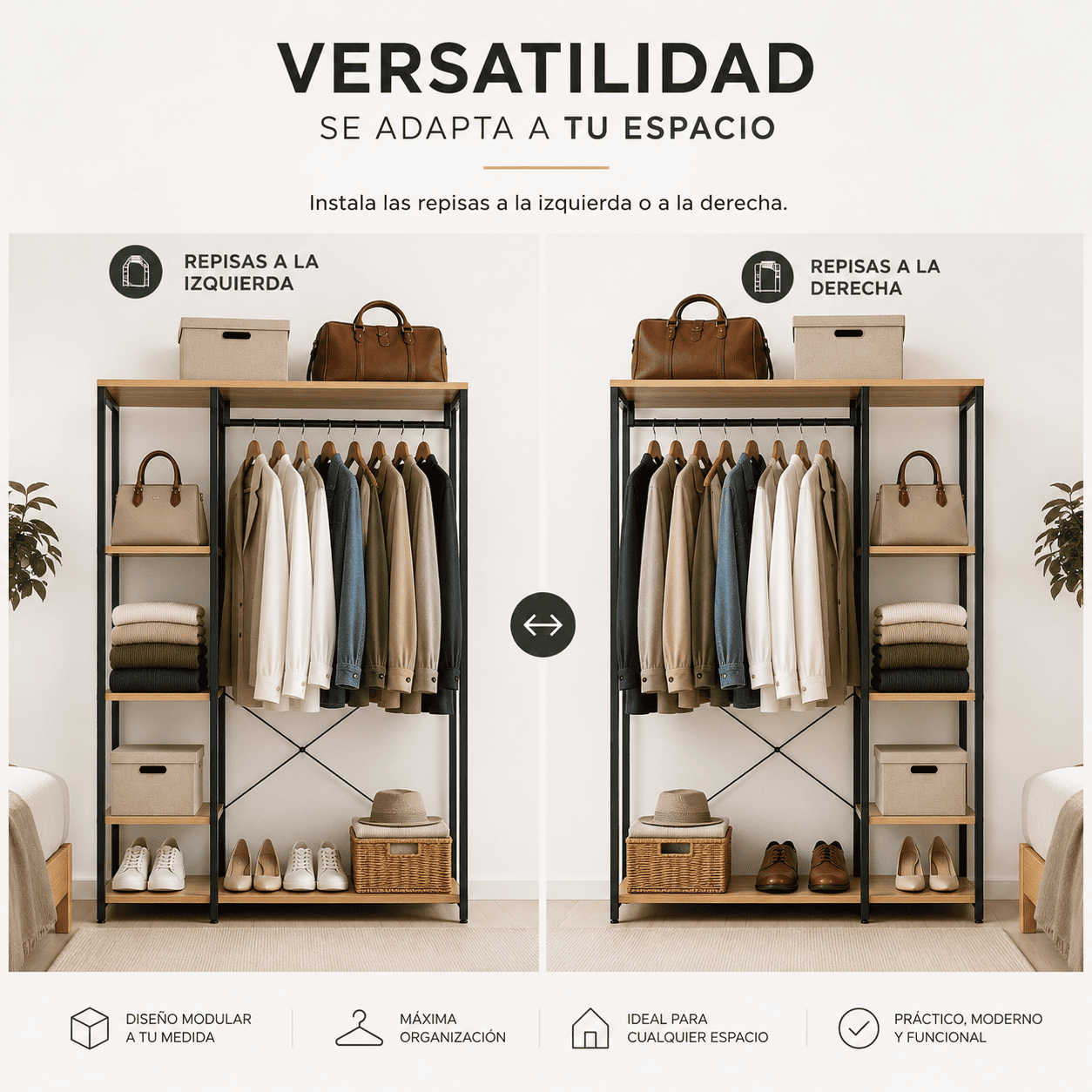 ORGANI CLOSET™ - SISTEMA DE ORGANIZACION DE ROPA