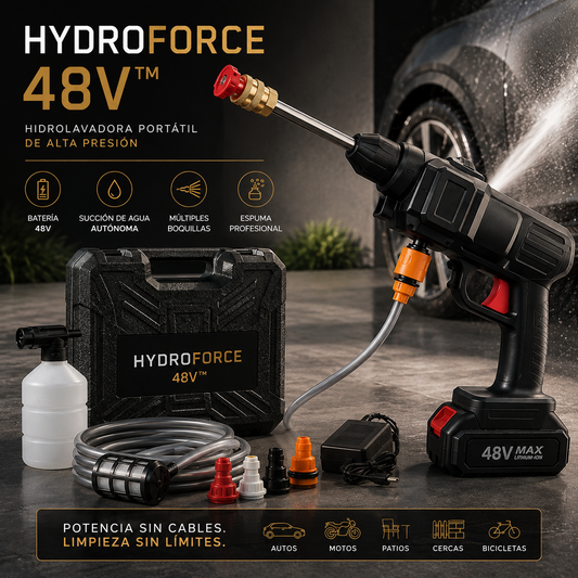 HYDROFORCE 48V™ — Hidrolavadora Portátil de Alta Presión