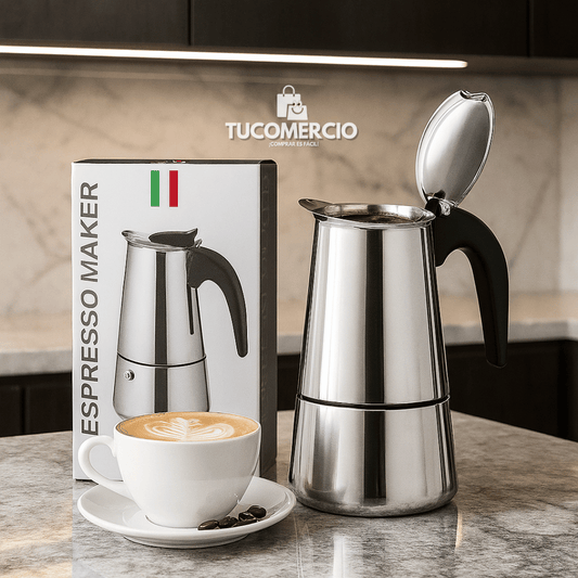 Cafetera Italiana Capacidad 450ml 4 vasos (9 tazas tinteras)