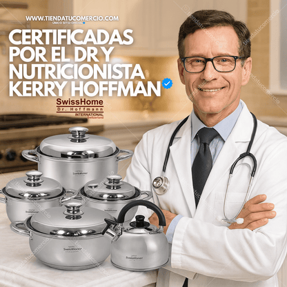 Juego de ollas SwissHome  en Acero Quirúrgico: Ollas para toda la vida