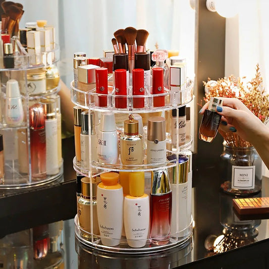 Organizador 360 en Acrílico para Cosméticos