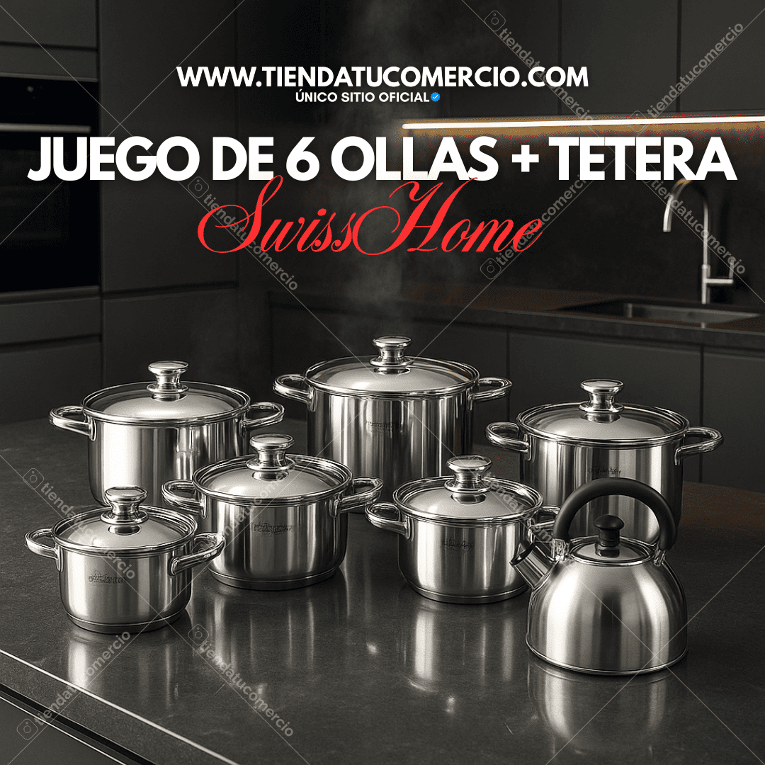 Juego de ollas SwissHome  en Acero Quirúrgico: Ollas para toda la vida